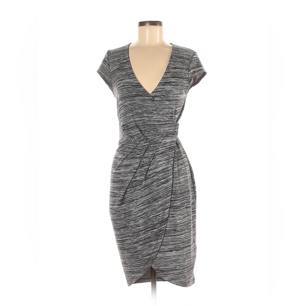 French Connection Gray Heather Wrap Dress Size 8